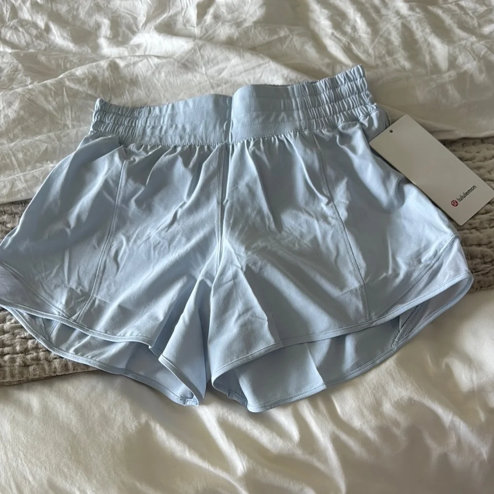 Lululemon Athletica Blue Athletic Shorts Relaxed Fit